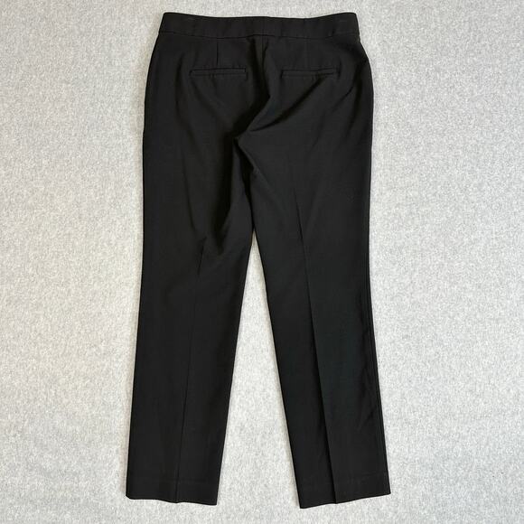Ann Taylor Petite Dress Pants WMNS SZ 2P Black Office Suit Corporate Mid Rise - Picture 4 of 9